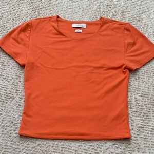Babaton Bright Orange Short Sleeve Tee